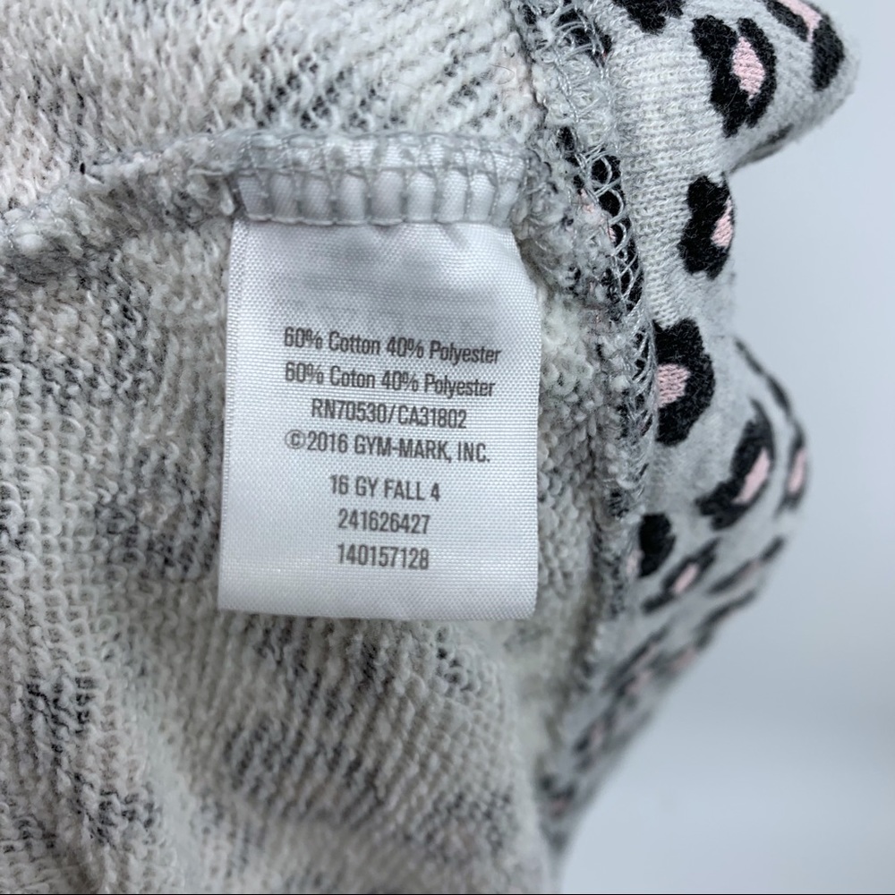 Gymboree girls' gray/pink zippered hoodie, S 5/6 - Picture 9 of 9